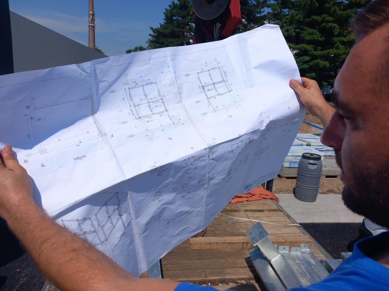 Postavljanje čelične konstrukcije na gradilištu Kaufland u Varaždinu (4)